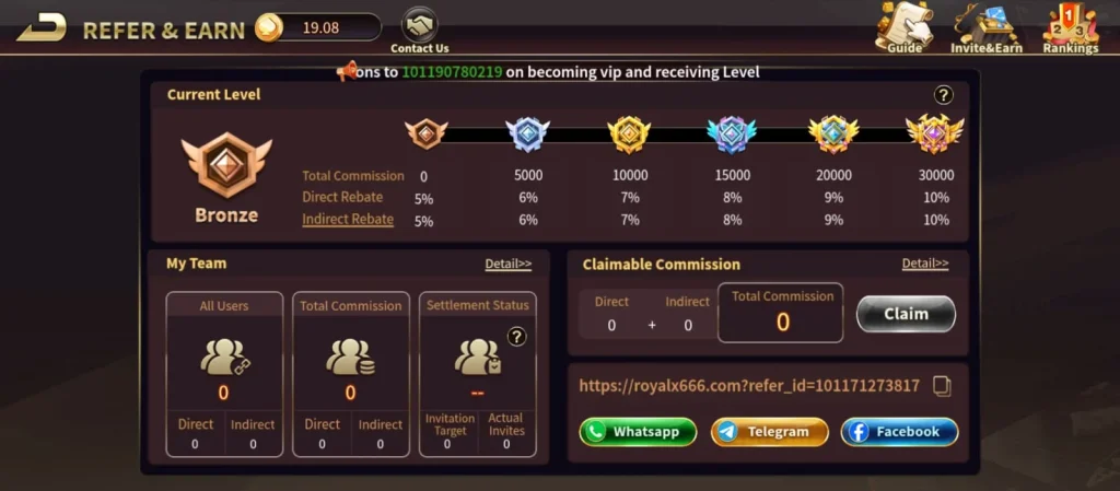 Royal X Casino Download (royalxcasino.com Official App) Pakistan 7 Invite and earn on royal x casino
