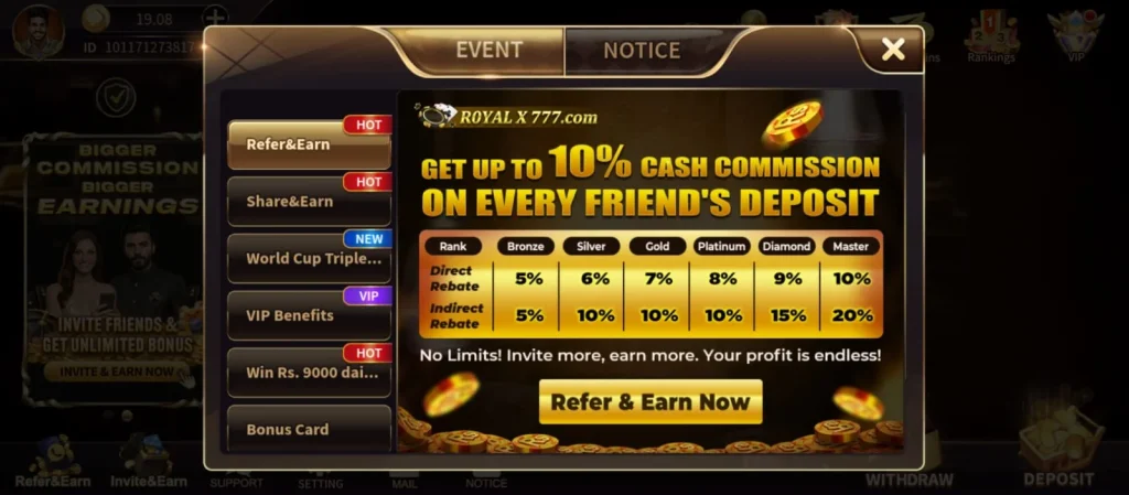 Rewards and Bonuses Offered by Royal X Casino 1 Rewards and Bonuses of RoyalXcasino
